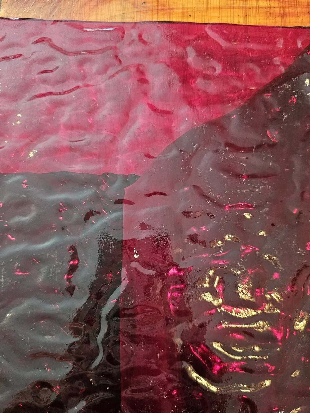 7 Lbs. Largest Scrap Glass Pieces For Stained Glass/Mosaic Shades Of Brown/Red
